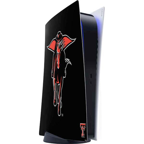 Texas Tech University Red Raiders Logo PS5 Digital Edition Console Skin